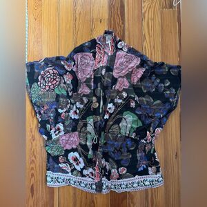 Anthropologie Mini Floral Caftan
